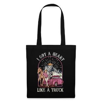 I Got A Heart Like A Truck - Tote Bag - black - Front