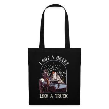 I Got A Heart Like A Truck - Tote Bag - black - Front