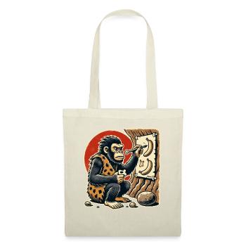 Caveman gorilla painting bananas - Tote Bag - nature - Front