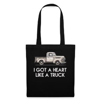I Got A Heart Like A Truck - Tote Bag - black - Front