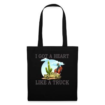 I Got A Heart Like A Truck - Tote Bag - black - Front