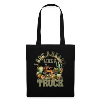 J’ai un cœur comme un camion - Sac en tissu - noir - Devant