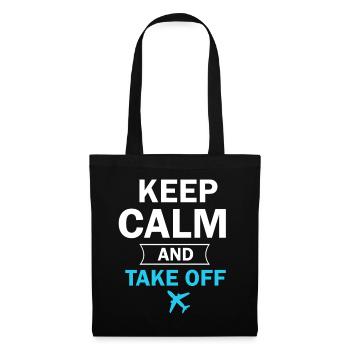 Keep Calm And Take Off Fun Vacation - Tote Bag - black - Front