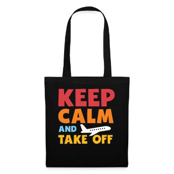 Keep Calm And Take Off Fun Vacation - Tote Bag - black - Front