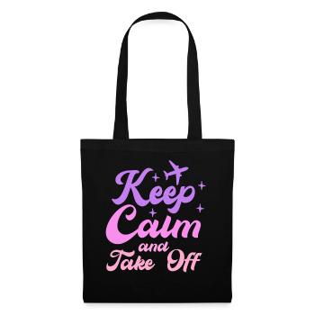 Keep Calm And Take Off Fun Vacation - Tote Bag - black - Front