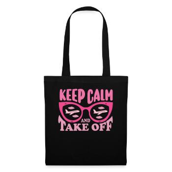 Keep Calm And Take Off Fun Vacation - Tote Bag - black - Front