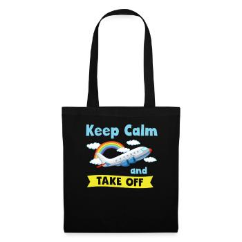 Keep Calm And Take Off Fun Vacation - Tote Bag - black - Front