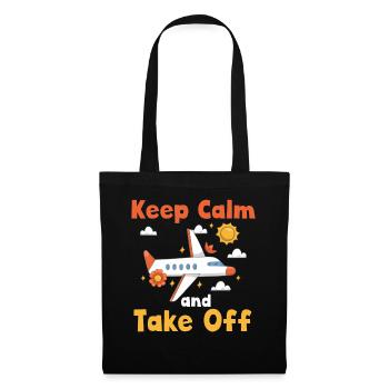 Keep Calm And Take Off Fun Vacation - Tote Bag - black - Front