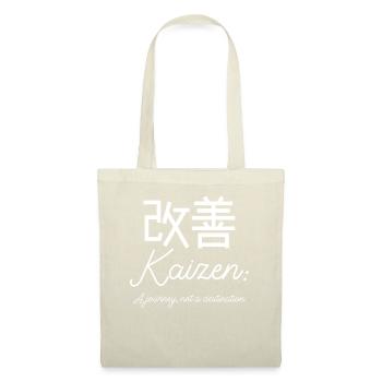 Kaizen : un voyage, pas une destination - Sac en tissu - nature - Devant