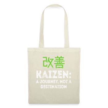 Kaizen : un voyage, pas une destination - Sac en tissu - nature - Devant