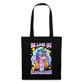 Die Lage Ist Besäufniserregend - Stoffbeutel - Schwarz - Vorne