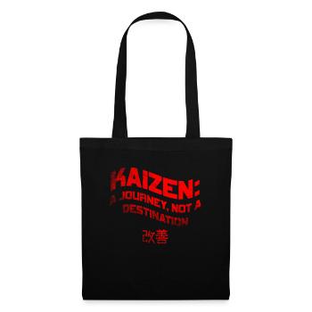 Kaizen : un voyage, pas une destination - Sac en tissu - noir - Devant