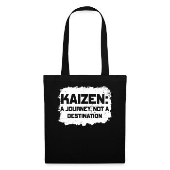 Kaizen : un voyage, pas une destination - Sac en tissu - noir - Devant