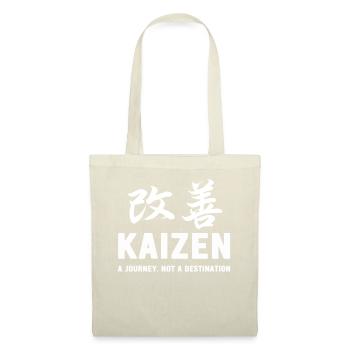 Kaizen : un voyage, pas une destination - Sac en tissu - nature - Devant