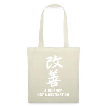 Kaizen : un voyage, pas une destination - Sac en tissu - nature - Devant