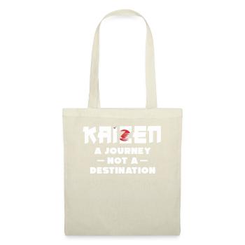 Kaizen : un voyage, pas une destination - Sac en tissu - nature - Devant