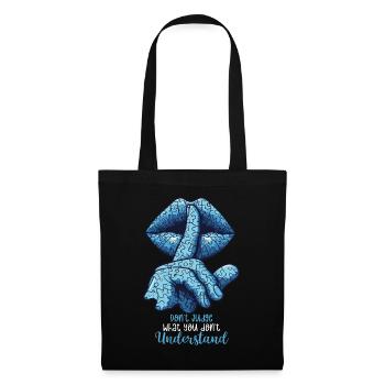 Autisme - Sac en tissu - noir - Devant