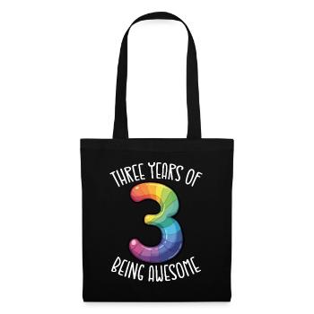 Trois années au cours desquelles nous sommes formidables 3. - Sac en tissu - noir - Devant
