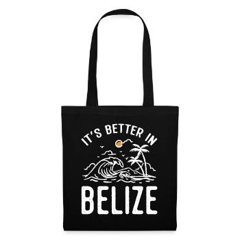 Belize Latino Belizer Belizerin Maya Geschenk - Stoffbeutel - Schwarz - Vorne