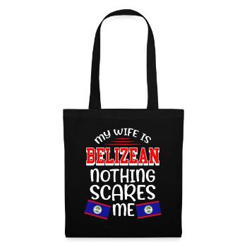 Belize Latino Belizer Belizerin Maya Geschenk - Stoffbeutel - Schwarz - Vorne