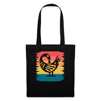 Sankofa Symbol Adinkra Ghana Schwarz - Stoffbeutel - Schwarz - Vorne