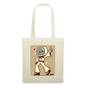 70s Retro Style Dance Floor: Disco Dancer - Tote Bag - nature - Front