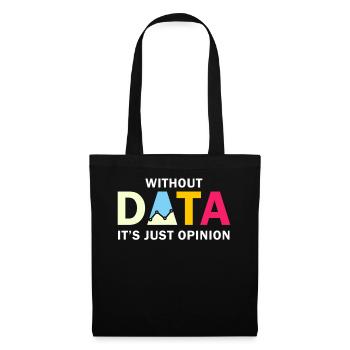 Conception amusante pour les passionnés de données - Sac en tissu - noir - Devant