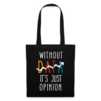 Conception amusante pour les passionnés de données - Sac en tissu - noir - Devant