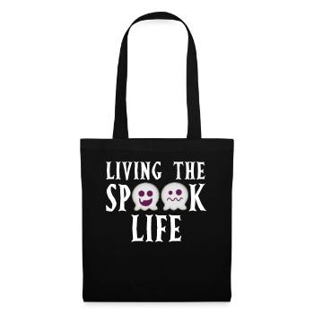 Vivre la vie fantôme Spook Life Appât - Sac en tissu - noir - Devant
