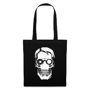 Cyber Skull – Futuristic Skull - Tote Bag - black - Front