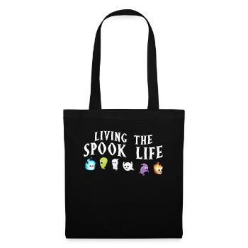 Vivre la vie fantôme Spook Life Appât - Sac en tissu - noir - Devant