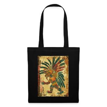 Mayan Demon God in Ancient Style - Tote Bag - black - Front