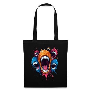 Screaming Monsters – Chaotic Energy - Tote Bag - black - Front