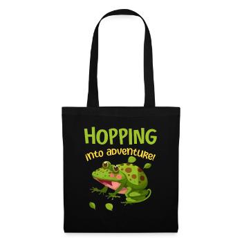 Hopping Into Adventure Frogs Nature Joy - Tote Bag - black - Front