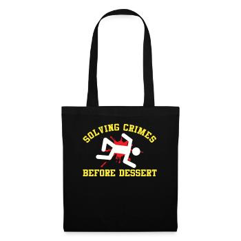 Solving Crimes Before Dessert Mystery - Tote Bag - black - Front