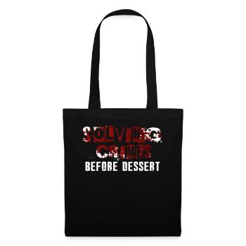 Solving Crimes Before Dessert Mystery - Tote Bag - black - Front