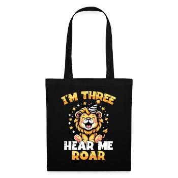 J’ai trois ans, entends-moi rugir doucement - Sac en tissu - noir - Devant