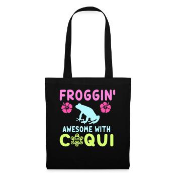 Froggin' Awesome With Coqui Vibe - Tote Bag - black - Front