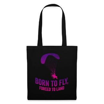 Born To Fly Forcé D’atterrir Paramoteur - Sac en tissu - noir - Devant