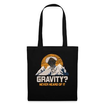 Lustiges Paramotor Gravitations-Meme - Stoffbeutel - Schwarz - Vorne