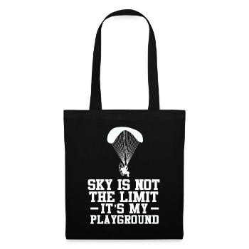 Sky Is Not The Limit It's My Playground - Stoffbeutel - Schwarz - Vorne