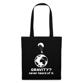Mème hilarant de gravité de paramoteur - Sac en tissu - noir - Devant