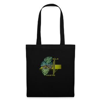 Wild Exotic Monstera Bloom - Tote Bag - black - Front
