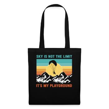 Sky Is Not The Limit It's My Playground - Stoffbeutel - Schwarz - Vorne