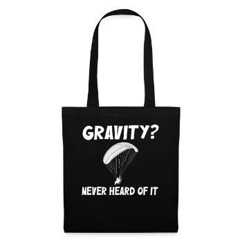 Mème hilarant de gravité de paramoteur - Sac en tissu - noir - Devant