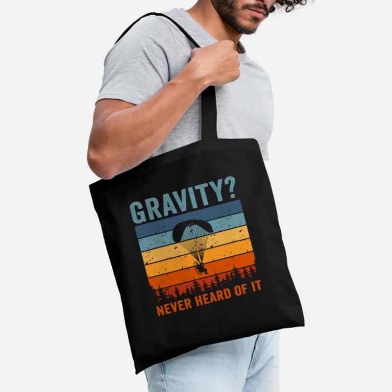 Hilarious Paramotor Gravity Meme Tote Bag