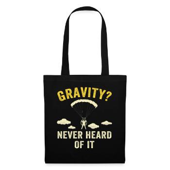 Mème hilarant de gravité de paramoteur - Sac en tissu - noir - Devant