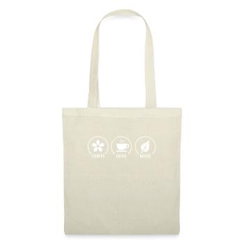 Flowers Coffee Nature Icon Set - Tote Bag - nature - Front