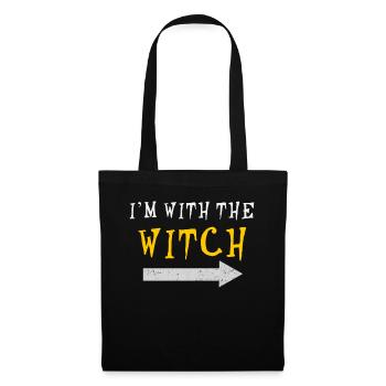 I'm With The Witch Halloween Fun - Tote Bag - black - Front
