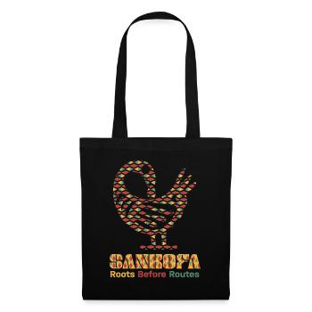 Sankofa Symbol Adinkra Ghana Schwarz - Stoffbeutel - Schwarz - Vorne